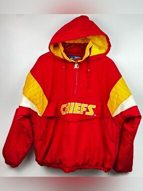 Kansas City Chiefs Vintage 1990’s Starter Puffer Jacket Pullover